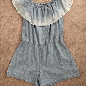 Michael Stars Denim (Ombré wash) Convertible Romper